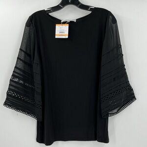 Kasper top black size Small